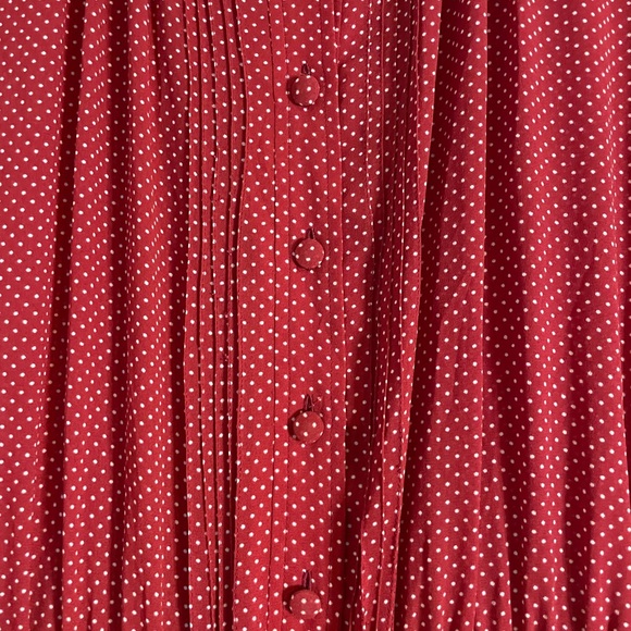 Polka Dot Button Down Dress - Picture 3 of 5